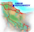 Map of the port of Hersonissos