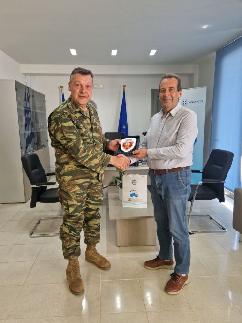 Εθιμοτυπική επίσκεψη του Διοικητή της ΣΕΑΠ, Ταξίαρχου Κωνσταντίνου Σπανουδάκη