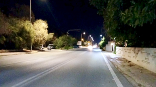 Αναβάθμιση Ηλεκτροφωτισμού στην Παλιά Εθνική Οδό μπροστά από την πρώην Αμερικανική Βάση Γουρνών