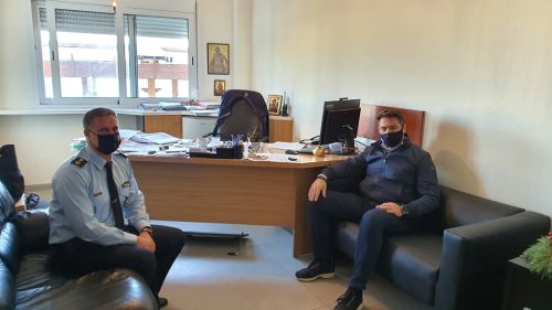 Συνάντηση Δημάρχου με το Διοικητή του Α.Τ. Χερσονήσου