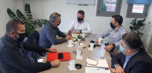 Συνάντηση με το Δήμαρχο Οροπεδίου Λασιθίου, Γιάννη Στεφανάκη