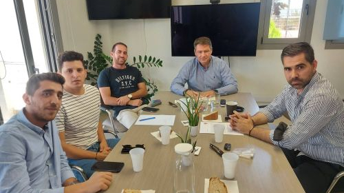 Συνάντηση με το νέο ΔΣ του Ολυμπιακού Χερσονήσου.